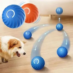 Meilleurs prix pour Jouet Chien Chat – Balle Interactive Électrique Bleue USB Rechargeable Rebonds Automatiques Anti-Ennui Cadeau Idéal