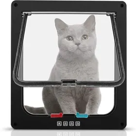 Comparer les prix de Chatière pour chat XL - Unbrand - 4 voies de fermeture - Plastique ABS résistant - Dimensions 20x22 cm