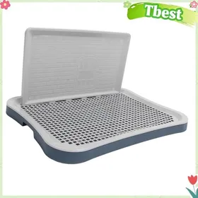 Comparer les prix de Tbest plateau de pot pour chien Toilettes De Dressage Pour Chiens Tapis De Propreté Amovible En Pour animalerie Bleu foncé