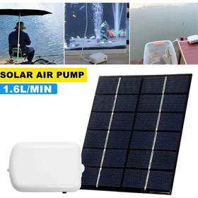 Comparer les prix de Pompe à air solaire – 1.6L/min IP67 étanche batterie 2000mAh – pour étang aquarium et pêche