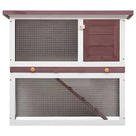Meilleurs prix pour NEW®Meuble danimaux - ROBUST - Clapier dextérieur - 1 porte Marron Bois FR1505132