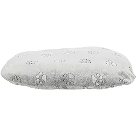 Meilleurs prix pour Coussin - BASIC - Nando - Ovale - 80 × 55 cm - Gris Clair - Housse Amovible