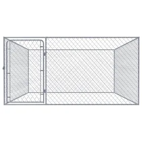 Comparer les prix de VIDAXL Chenil extérieur - Cage de qualité - pour chiens Acier galvanisé 2x2x1 m - (2x2x1 cm) BONNE43