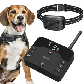 Meilleurs prix pour Clôture électrique pour chien - TCHOUPIN - 2 en 1 - Clôture virtuelle sans fil - Facile à utiliser - Anti-aboiement et dressage