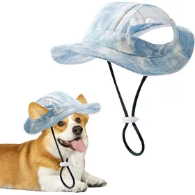 Comparer les prix de Casquette de Baseball Bleue (Taille M) pour Chien/Chat Chapeau de Sport Ajustable avec Protection Solaire .