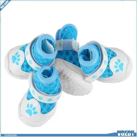 Meilleurs prix pour Chaussures pour Chiens Respirantes et Légères - des Pattes - 4pcs Bleu