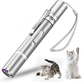 Comparer les prix de Jouets interactifs chats avec LED jouets électriques intelligents pour les exercices de formation rechargeable par USB argenté