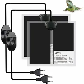 Comparer les prix de 2pcs Tapis chauffant terrarium 5W imperméable avec contrôleur temp pour reptiles/lézards/serpents YYV