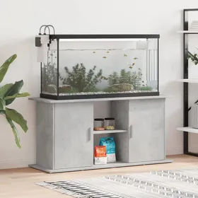 Comparer les prix de Automne/hiverSupport daquarium en béton gris 121x41x58cm Bois dingénierie - HAuteur:58cm - Grande Taille &FR_127659