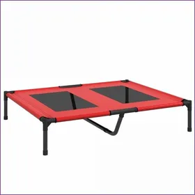 Meilleurs prix pour Lit pour chien surélevé - PawHut - Outdoor résistant Oxford - Grand chien - Rouge