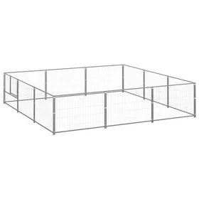 Comparer les prix de CLARENCE Chenil - VIDAXL - Pour multiples utilisation - Argenté 9 m² Acier FR507