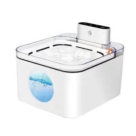 Comparer les prix de Fontaine à eau sans fil pour chat - Phoesky - 3L - 5200 mAh rechargeable - Capteur intelligent - Blanc - 185x125x22 cm