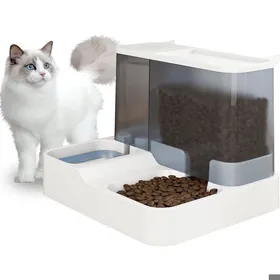 Meilleurs prix pour Distributeur automatique nourriture et eau - Capacité totale 3.8 litres Alimentation par gravité constante - Chats et petits chiens