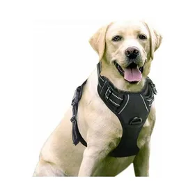 Comparer les prix de Harnais Anti-Traction Rflchissant pour Chien Rglable Noir VHV