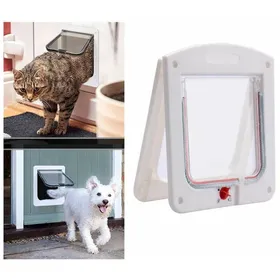 Meilleurs prix pour Chatire pour Chats et Petits Chiens Porte avec Puce et 4 Voies Verrouillables Facile Installer VHV
