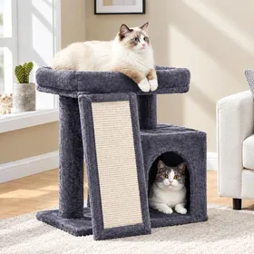 Comparer les prix de Arbre à chat centre dactivités avec griffoir en sisal Gris