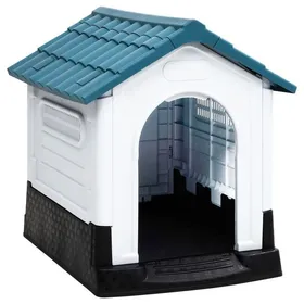 Meilleurs prix pour (Bleu)Niche pour chiengrande maison de chien Bleu 57x68x66 cm Polypropylène 89871