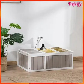 Meilleurs prix pour Enclos pour tortue - AKOZON - 7869 - double espace - bois de sapin pré-huilé - 915x61x33 cm