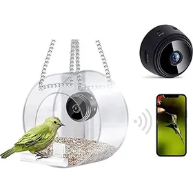 Comparer les prix de Mangeoire à oiseaux - Mangeoire intelligente - Surveillance extérieure en temps réel - Avec caméra HD - Mangeoire idéale pour le