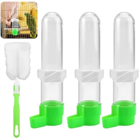 Comparer les prix de 3 mangeoires oiseaux perruche auto 120 ml transparent cage pigeons brosse