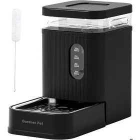 Meilleurs prix pour Distributeur dEau Automatique 6.5L par Gravité - Gamelle Acier Inoxydable pour Chat et Chien - Sans Électricité et Sans BPA (Noir)