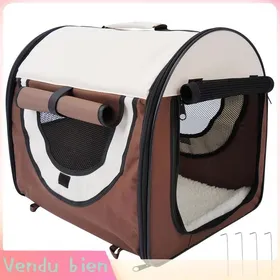 Meilleurs prix pour LIA Sac transport chien/chat pliable voiture confort respirant coussin 46x36x41cm