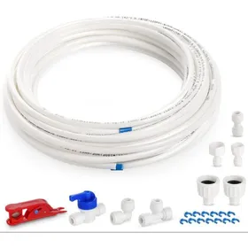 Meilleurs prix pour Tuyau dalimentation en eau universel certifié NSF - Kit connexion 15m raccord 635mm (1/4)