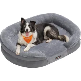 Meilleurs prix pour Panier pour Chien de Taille Grande91 x 68 x 18 cmOrthopédiqueMousse AlvéoléeL 91 x l 68 x 18 cm Gris Cir