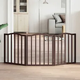 Meilleurs prix pour vidaXL Barrière pour chien pliable 3 panneaux 150 cm bois de peuplier barrière de sécurité pour animaux de compagnie 352228