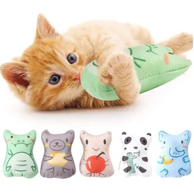 Meilleurs prix pour Jouets à lherbe à chat pour chats dintérieur - Jouets à mâcher en peluche pour chat jouet interactif pour chaton rempli dherbe