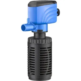 Meilleurs prix pour Filtre Aquarium Silencieux 450L/H - Pompe Air Intégrée - Eau Propre - Idéal pour Bac à Poissons - Noir et Bleu