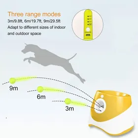 Comparer les prix de Lanceur de balle automatique - KZQ - 2200mAh - 3 modes de portée - 3 mini balles de tennis - Plastique