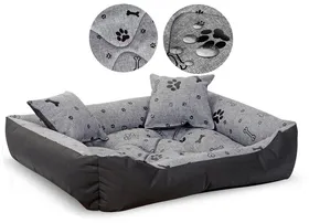 Comparer les prix de Niche pour chien 100x75 cm imperméable os noir