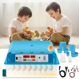Comparer les prix de Riossad Couveuse Incubateur pour 64 oeufs de poule avec fenêtre d'observation COUVEUSE INCUBATEUR