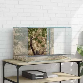 Comparer les prix de Transparent Terrarium Durable - Résistant aux rayures - avec stockage Transparent 60 x 40 x 40 cm Verre A2749
