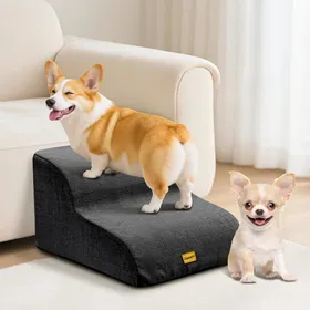 Meilleurs prix pour Escalier pour Chien 2 Marches - Mousse Haute Densité 30D Robuste - Accès Canapé Lit - Petit et Moyen BLU-RAY INTERACTIF - BLU-RAY E