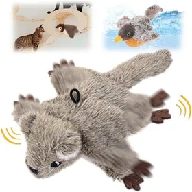 Meilleurs prix pour Générique Jouet Interactif pour Chat 2026 Peluche Gazouillante et Chantante avec Sons RéalistesRechargeable(écureuil Volant)