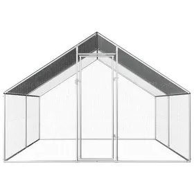 Comparer les prix de @FRENCH Poulailler dextérieur - Pour 10 Animau x - 275 x 4 x 192 m Acier galvanisé - Maison Lapin Enclos 91074