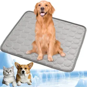 Meilleurs prix pour Tapis Rafraîchissant Auto-Refroidissant Gris - Taille XXL 150 x 100 cm - Pour Chien Chat et Chiot usage maison et voyage
