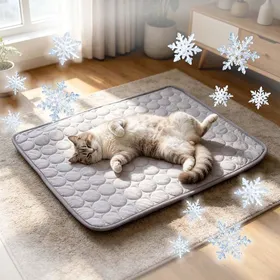 Comparer les prix de Tapis rafraîchissant animaux - gamme 2026 lavable anti-morsures transportable - matelas fraîcheur polyvalent chien PIQUET DATTACHE