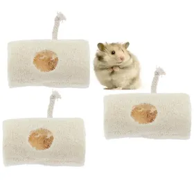 Comparer les prix de Jouet molaire - HOMYL - 2 loofah - Luffa naturel - Pour petits animaux - Beige