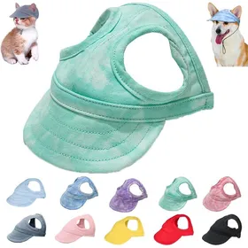 Meilleurs prix pour Capote de protection solaire dextérieur pour chiens casquette de baseball dété réglable avec trous pour les oreilles (vert M)