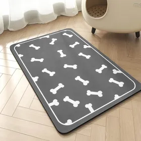 Comparer les prix de Tapis dalimentation pour animaux - Tapis absorbant pour gamelle deau et de nourriture pour chien  (30 x 50 cm)