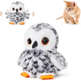 Comparer les prix de Jouet interactif pour chat - Phoesky - Simulation doiseau - Rechargeable - Gazouillis - Harfang des neiges
