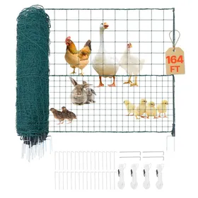 Meilleurs prix pour Clôture Filet Mobile-VEVOR-50x105 m-Filet de Clôture pour Chien en Plastique Temporaire-pour Délimitation Poules