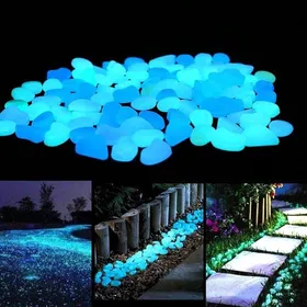Meilleurs prix pour Pierre Lumineuse 50 Galets phosphorescents pour Aquarium Cailloux Artificiels Pierres Artificiels Pierres Décoratives d Bleu
