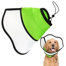 Comparer les prix de Collerette pour Chien Anti-Morsure Protection Cône Collerettes pour Chien Chat de Chiot Protecteur de Cône de Cou Réglable(L)