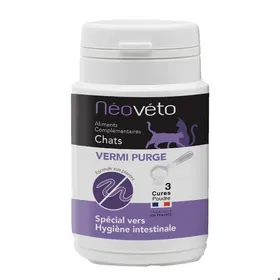 Comparer les prix de Vermifuge pour chat - NEOVETO - Vermipurge - Actifs agréés - Fabriqué en France - Ingrédients végétaux