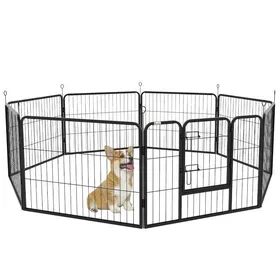 Comparer les prix de Plaque épaissieEnclos pour chiots 8 panneaux Enclos libre Parc avec porte 60 x 80 cm pour garder les chiens en sécurité à lintéri