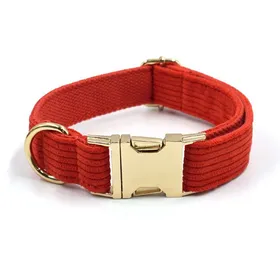 Meilleurs prix pour Collier de chien en velours côtelé - Phoesky - Personnalisé - Motif rayé - Gravé au laser - Respirant - Boucle en métal